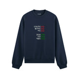 End And King Oversize Sweatshirt — Lacivert — Ön görünüm