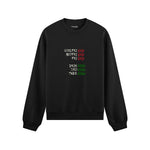 End And King Oversize Sweatshirt — Siyah — Ön görünüm