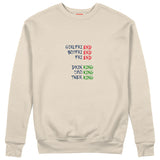 End And King Sweatshirt — Bej — Ön görünüm