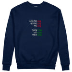 End And King Sweatshirt — Lacivert — Ön görünüm