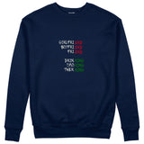 End And King Sweatshirt — Lacivert — Ön görünüm