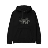 Even Life Gets Hard - Kırmızı Hoodie - Siyah - ön görünüm