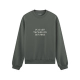 Even Life Gets Hard - Kırmızı Oversize Sweatshirt - Antrasit - ön görünüm