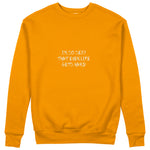 Even Life Gets Hard - Kırmızı Sweatshirt - Turuncu - ön görünüm