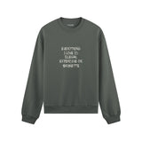 Everything I Love Oversize Sweatshirt - Antrasit - ön görünüm