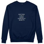 Everything I Love Sweatshirt - Lacivert - ön görünüm