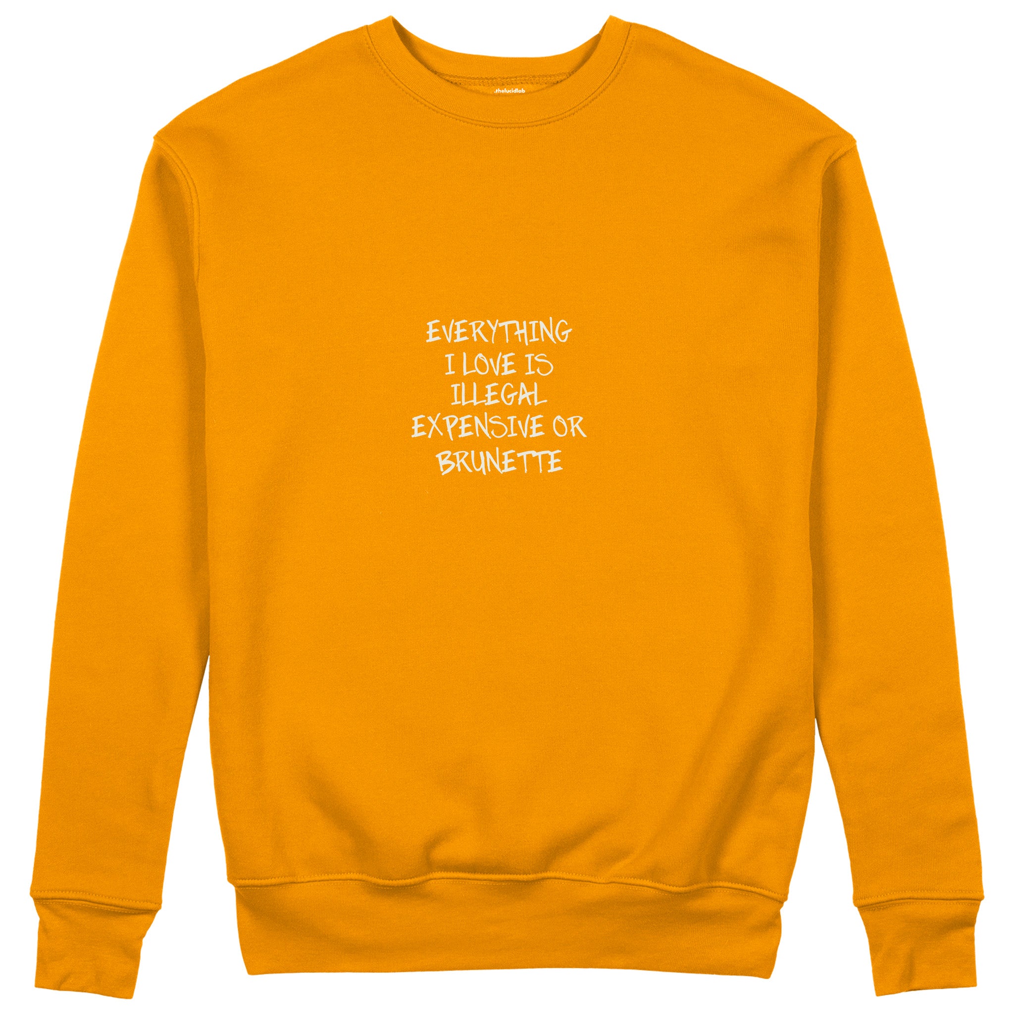 Everything I Love Sweatshirt - Turuncu - ön görünüm
