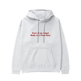 Face & Body Hoodie - Beyaz - ön görünüm
