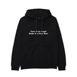 Face & Body Hoodie - Siyah - ön görünüm