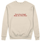 Face & Body Sweatshirt - Bej - ön görünüm