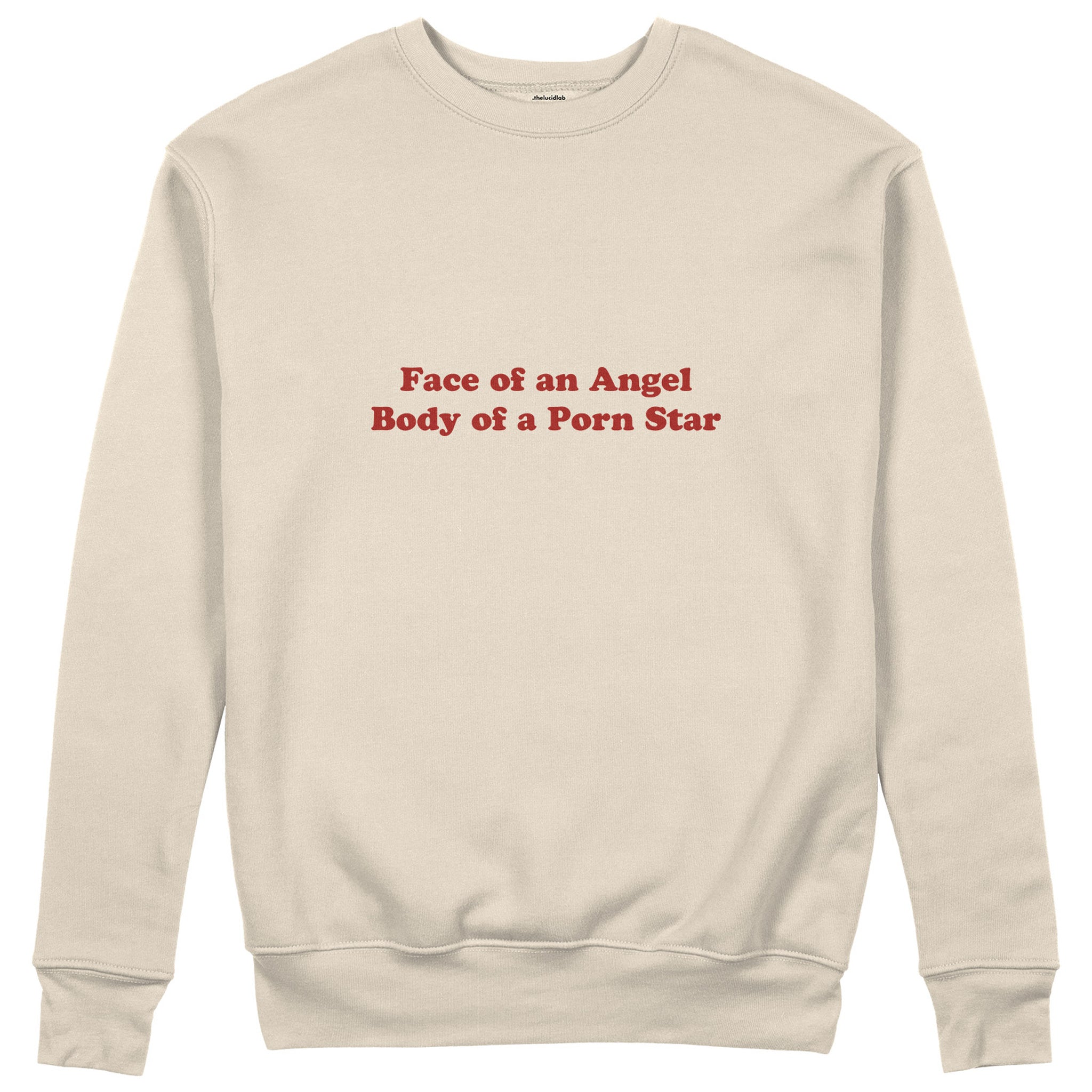 Face & Body Sweatshirt - Bej - ön görünüm