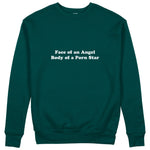 Face & Body Sweatshirt - Koyu Yeşil - ön görünüm