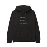 Fake Love Rich Sex Fast Money Hoodie - Siyah - ön görünüm