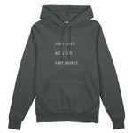 Fake Love Rich Sex Fast Money Oversize Hoodie - Antrasit - ön görünüm