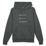 Fake Love Rich Sex Fast Money Oversize Hoodie - Antrasit - ön görünüm