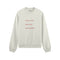 Fake Love Rich Sex Fast Money Oversize Sweatshirt - Beyaz - ön görünüm