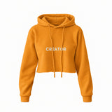 Creator Crop Hoodie — Turuncu — ön görünüm