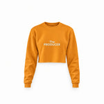 The Producer Crop Sweatshirt — Turuncu — ön görünüm