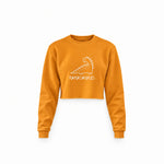 Mamasaurus Crop Sweatshirt — Turuncu — ön görünüm
