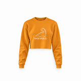 Mamasaurus Crop Sweatshirt — Turuncu — ön görünüm