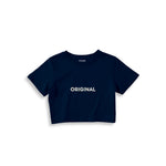 Original Crop Tişört — Lacivert — ön görünüm