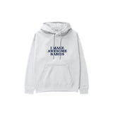 I Make Awesome Babies Hoodie — Beyaz — ön görünüm