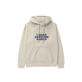 I Make Awesome Babies Hoodie — Krem — ön görünüm
