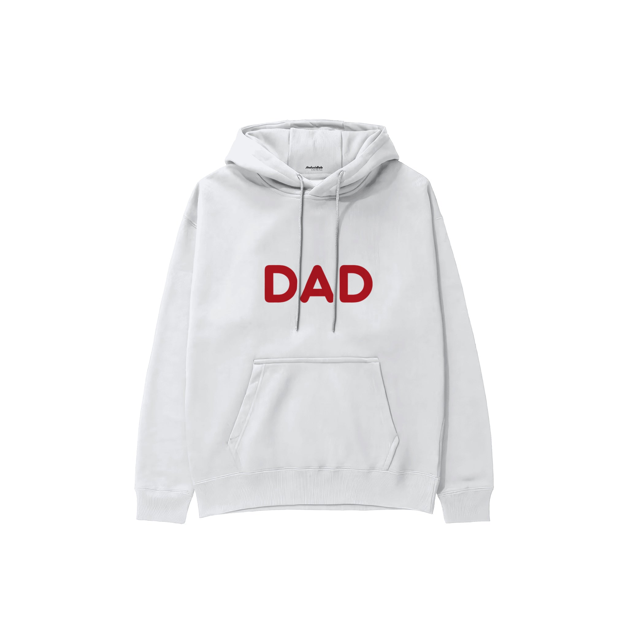 Dad Hoodie — Beyaz — ön görünüm