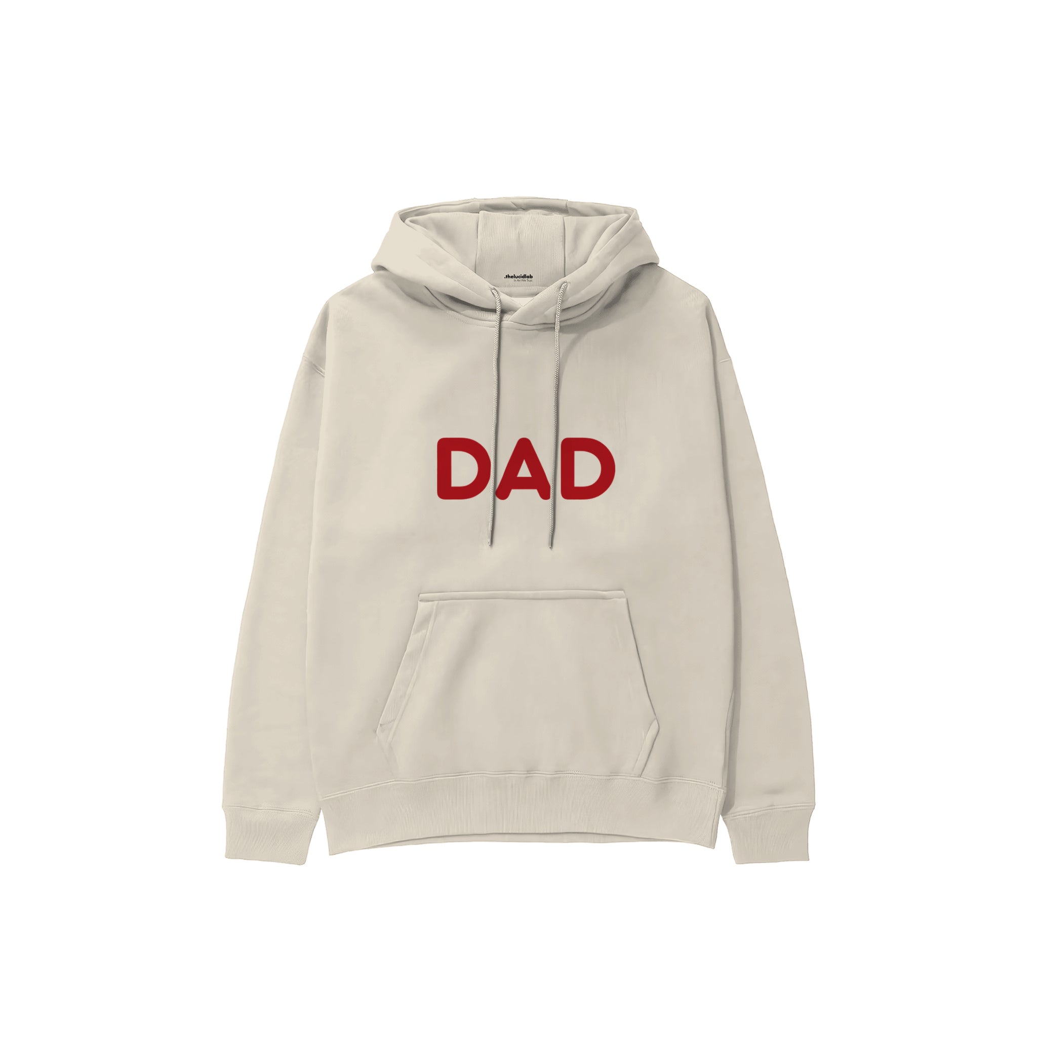 Dad Hoodie — Krem — ön görünüm