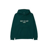 Mini Is My Bestie Hoodie — Koyu Yeşil — ön görünüm