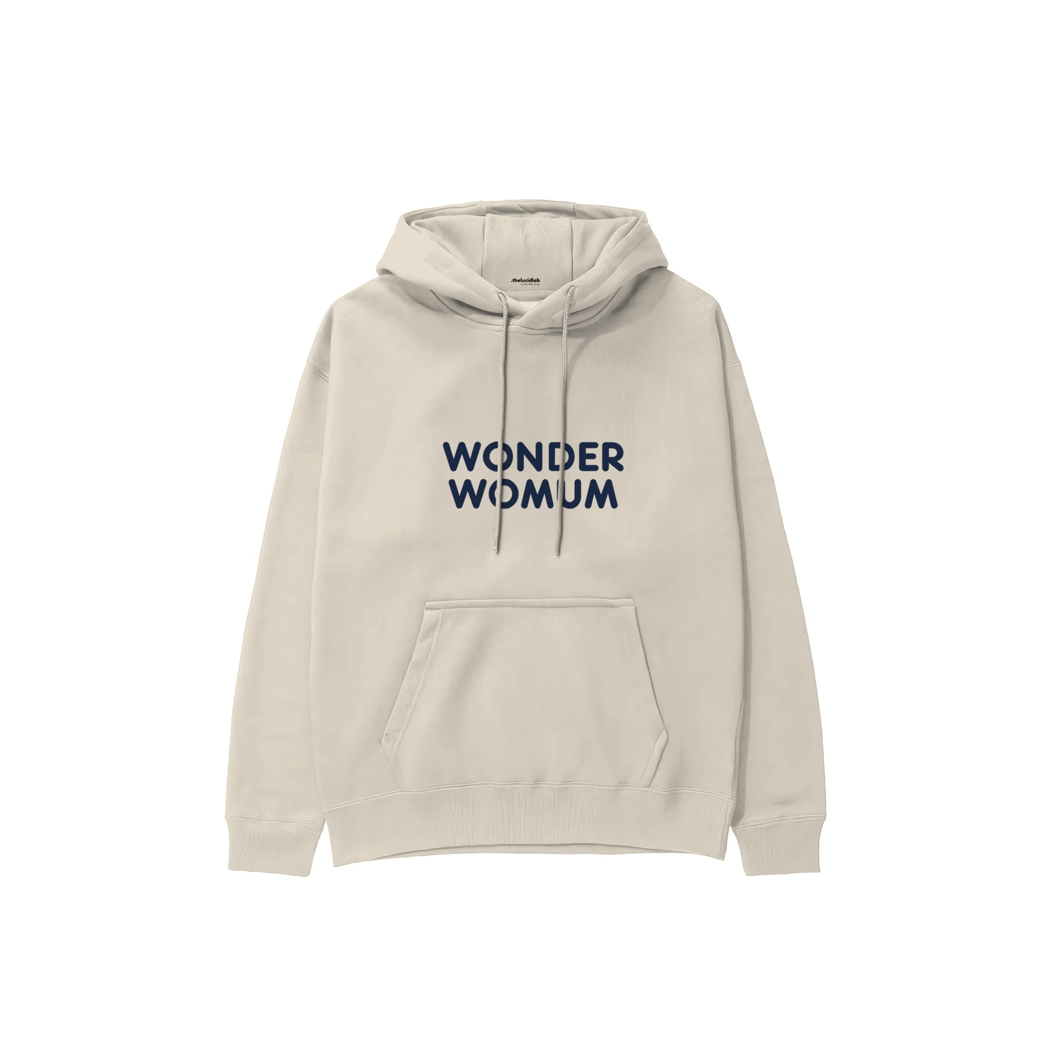Wonderwomum Hoodie — Krem — ön görünüm