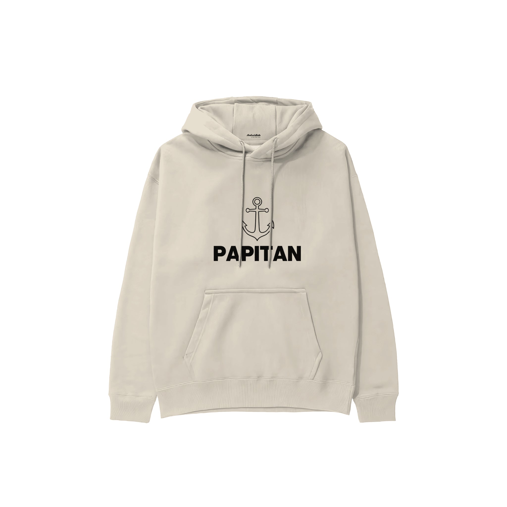 Papitan Hoodie — Krem — ön görünüm