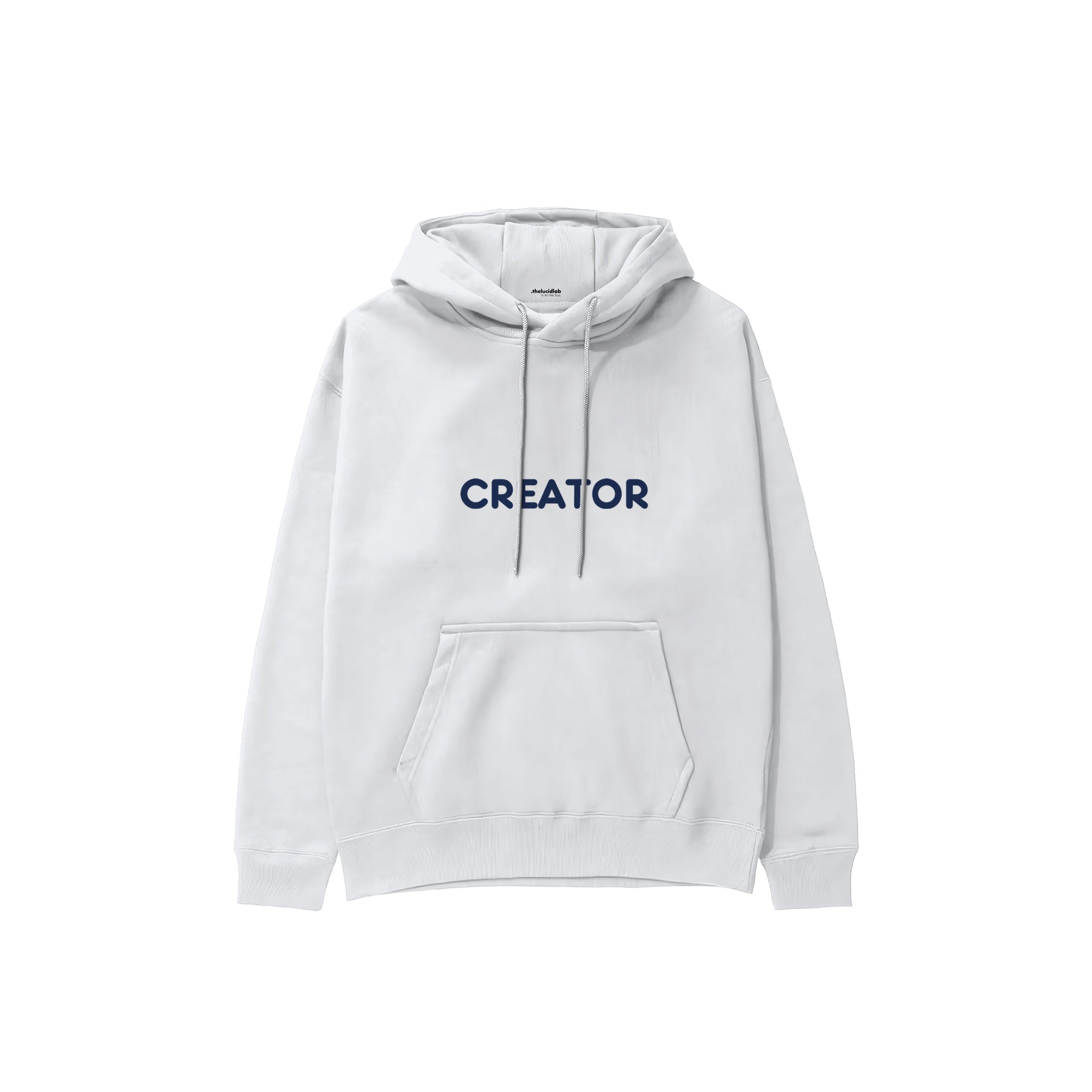 Creator Hoodie — Beyaz — ön görünüm