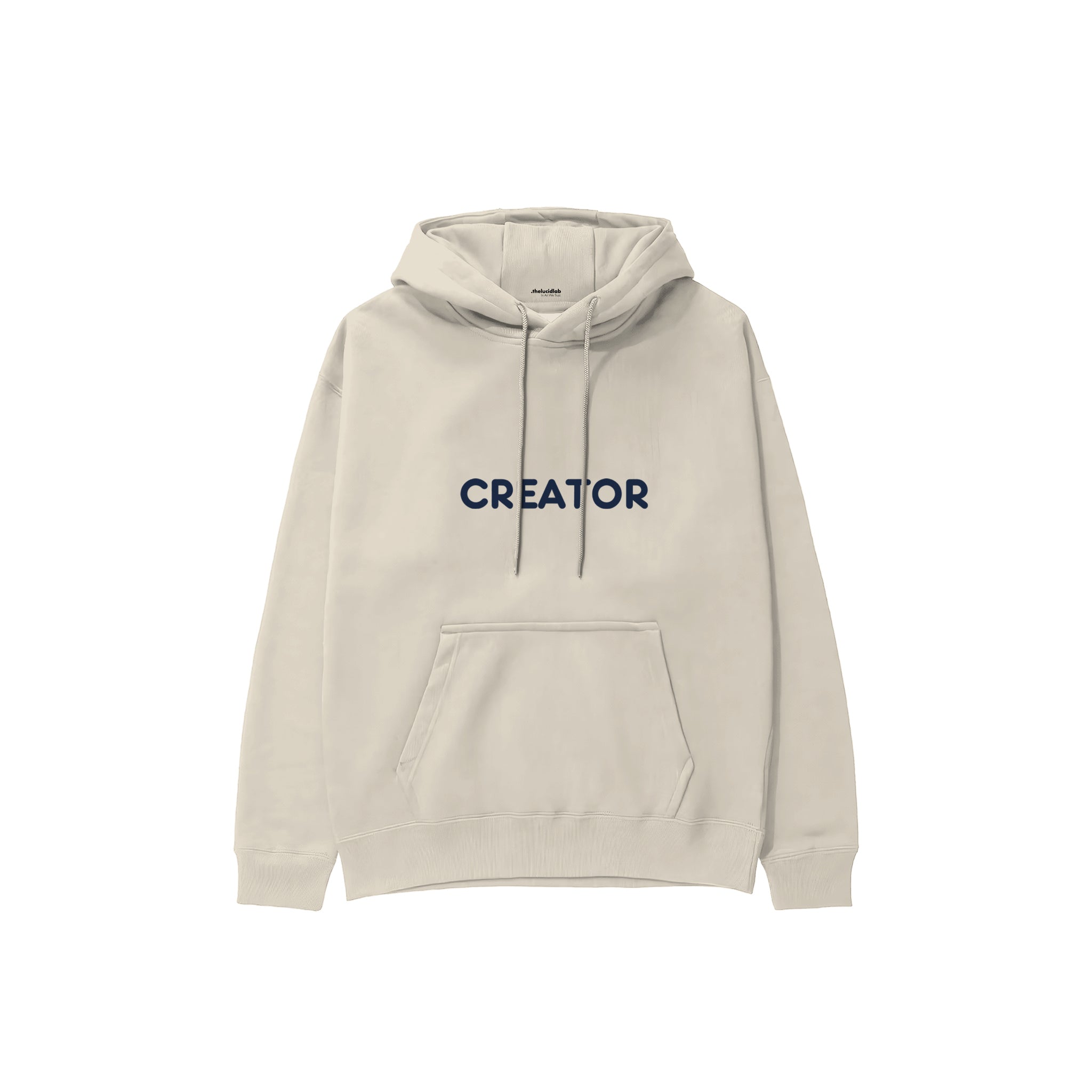 Creator Hoodie — Krem — ön görünüm