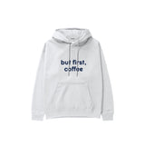 But First, Coffee Hoodie — Beyaz — ön görünüm