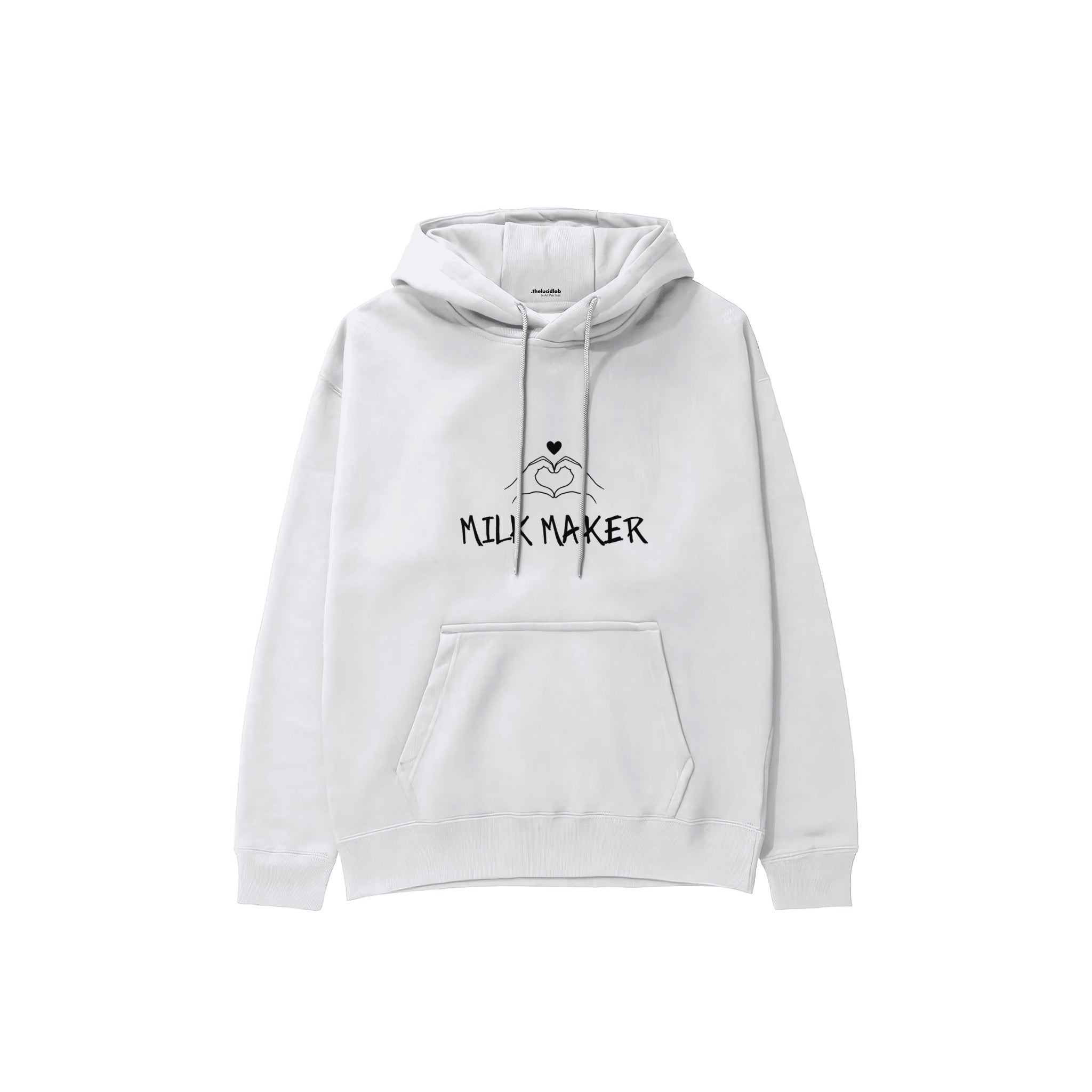 Milk Maker Hoodie — Beyaz — ön görünüm