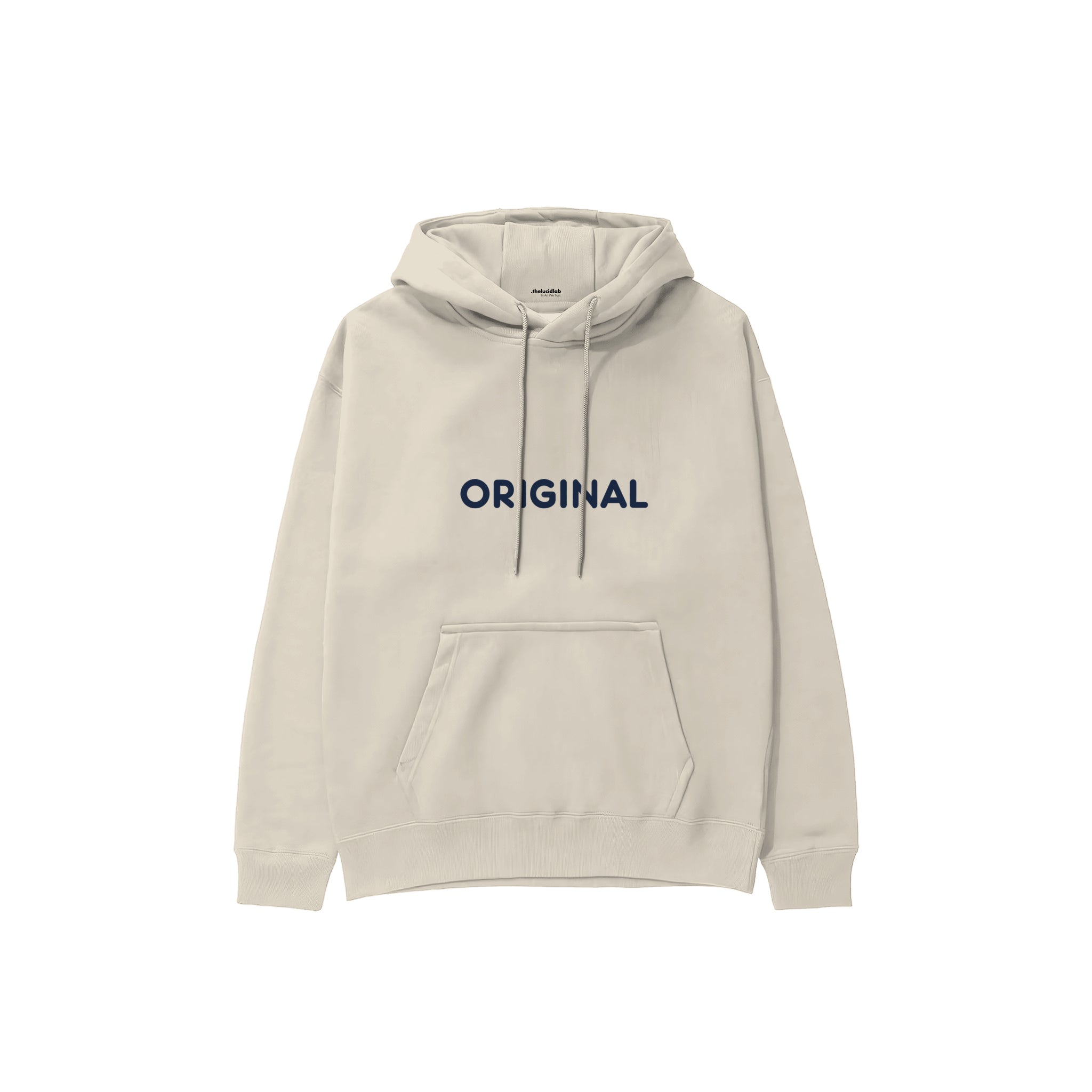 Original Hoodie — Krem — ön görünüm