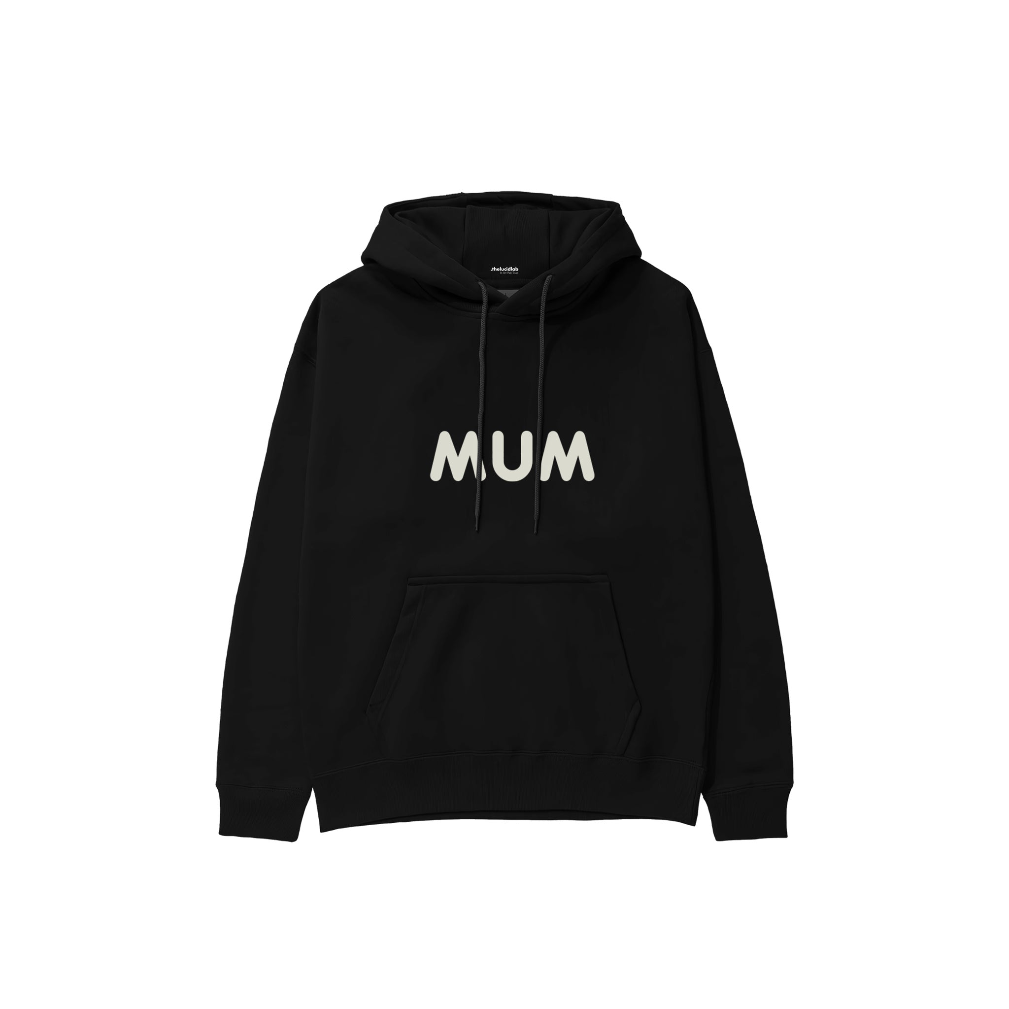 Mum Hoodie — Siyah — ön görünüm