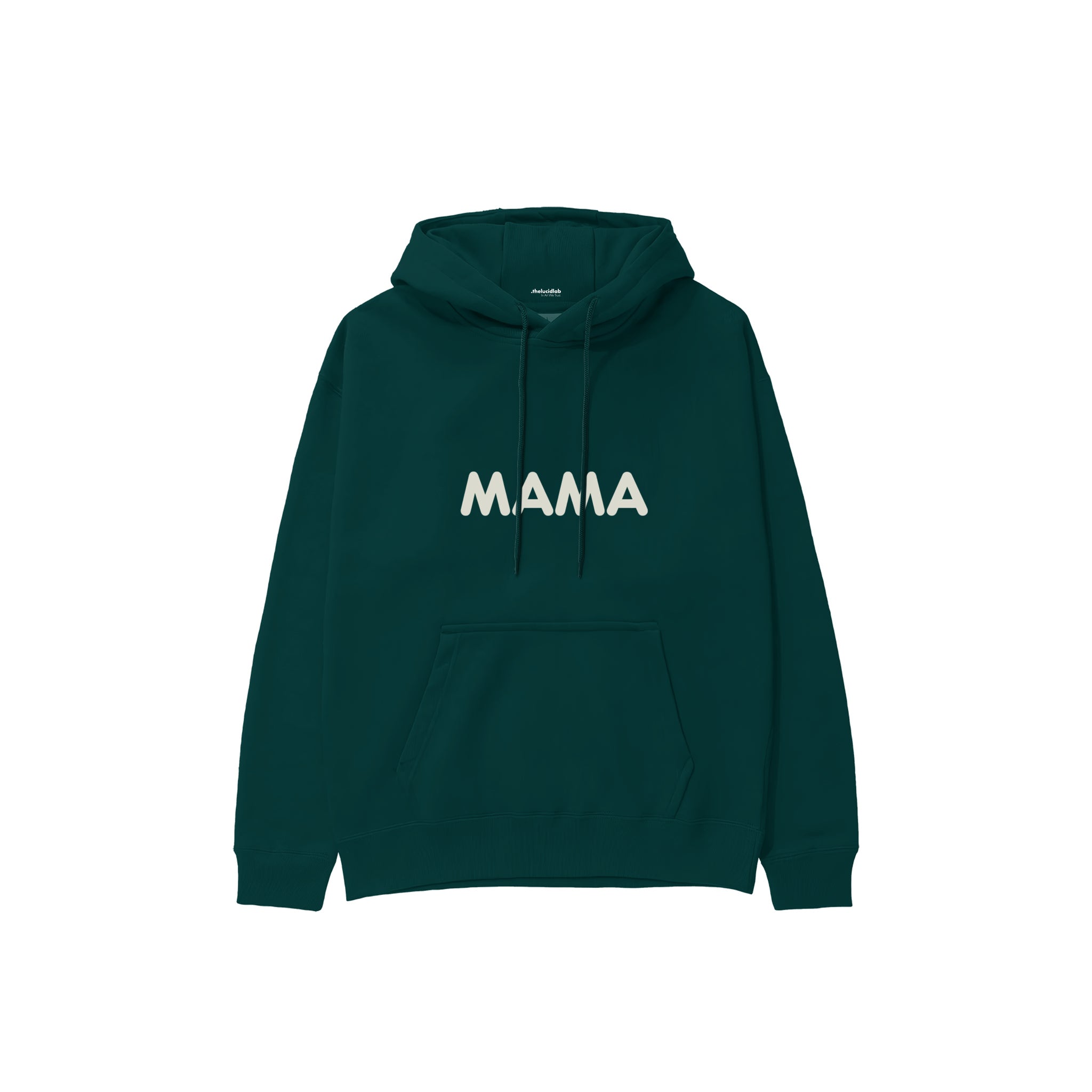 Mama Hoodie — Koyu Yeşil — ön görünüm