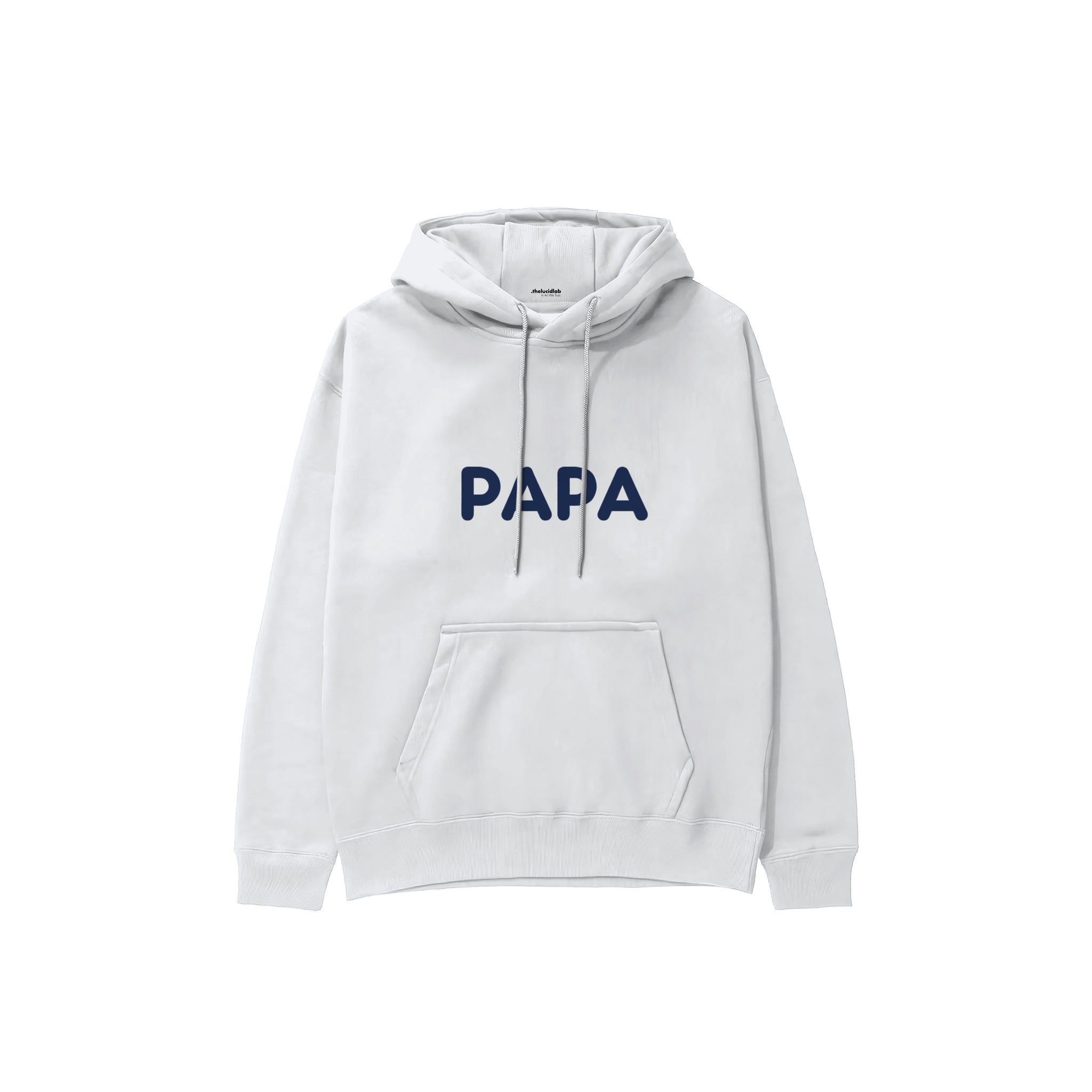 Papa Hoodie — Beyaz — ön görünüm