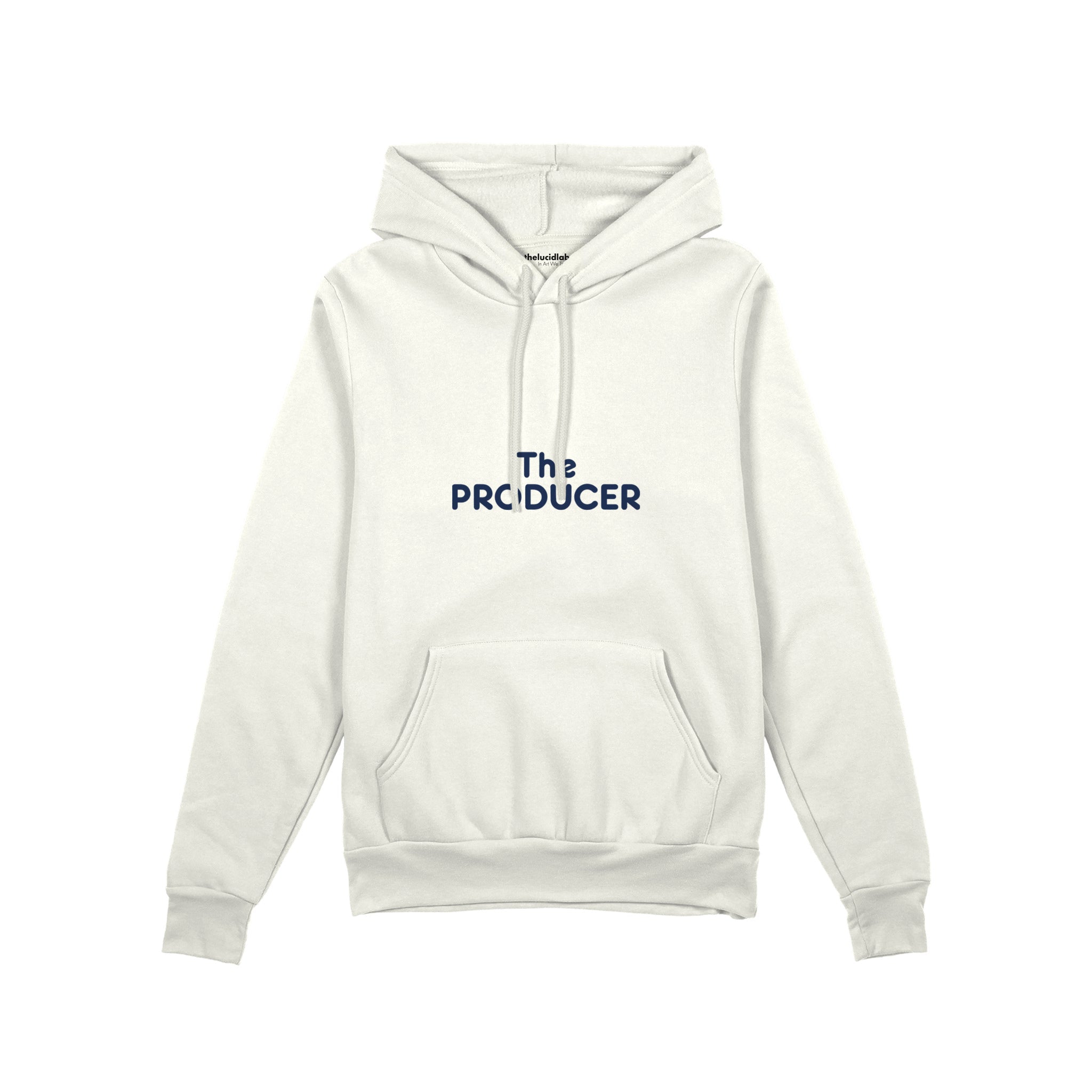 The Producer Oversize Hoodie — Beyaz — ön görünüm