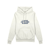 I Make Awesome Babies Oversize Hoodie — Beyaz — ön görünüm