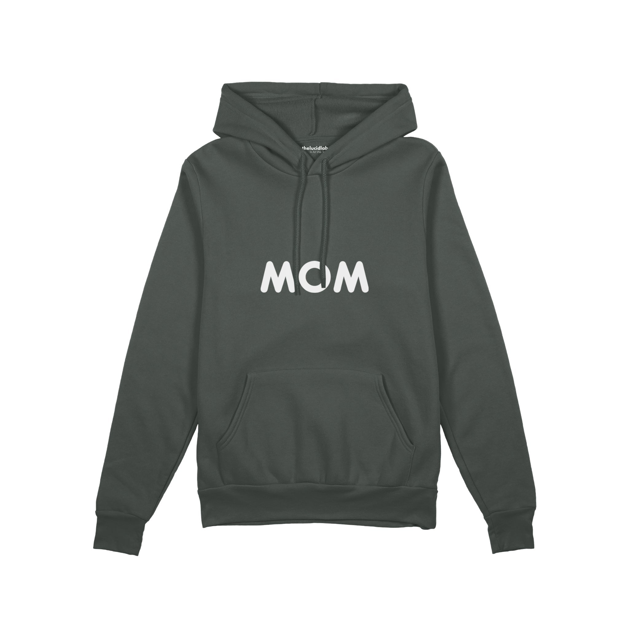 Mom Oversize Hoodie — Antrasit — ön görünüm