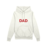Dad Oversize Hoodie — Beyaz — ön görünüm