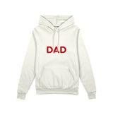 Dad Oversize Hoodie — Beyaz — ön görünüm