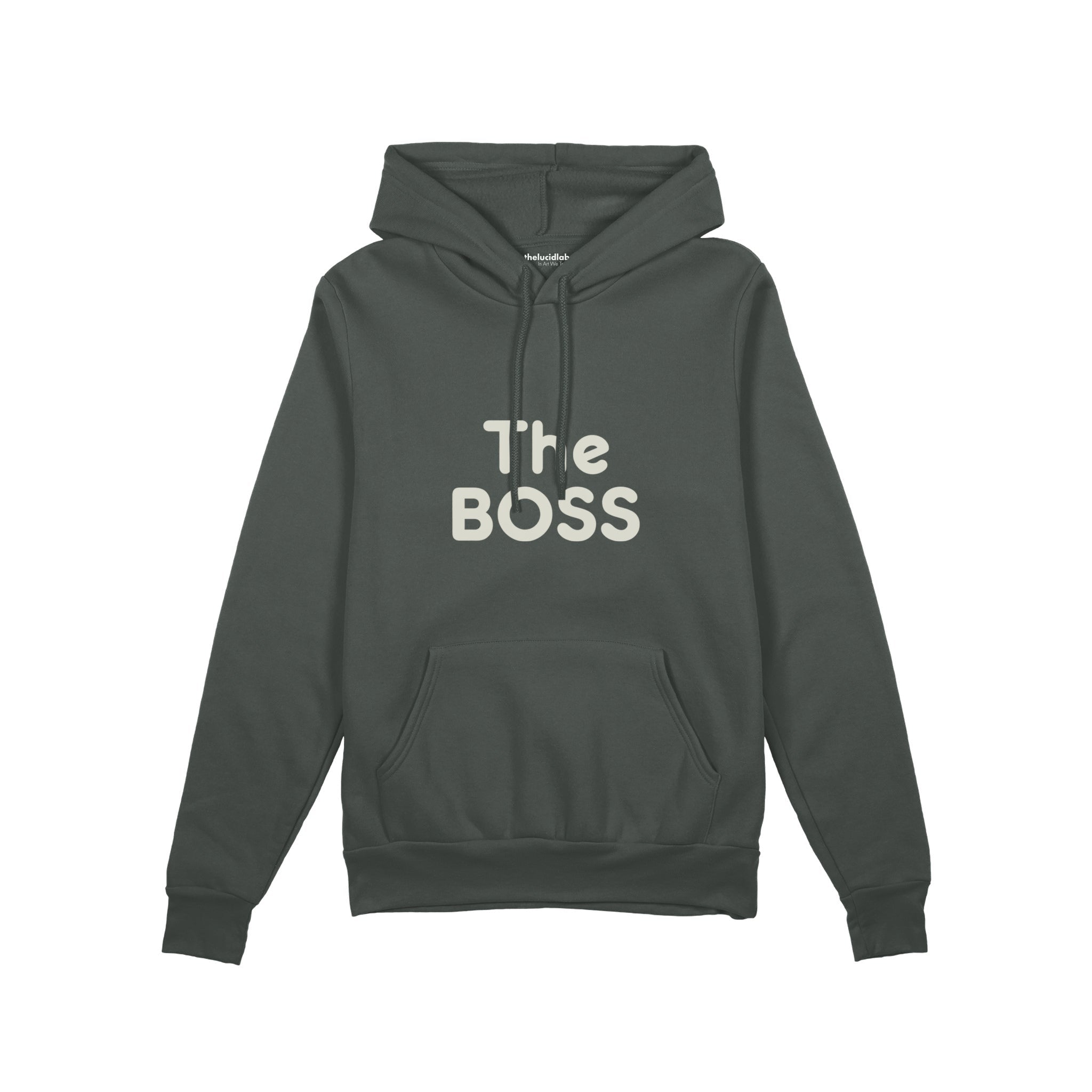 The Boss Oversize Hoodie — Antrasit — ön görünüm
