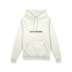 Outnumbered Oversize Hoodie — Beyaz — ön görünüm