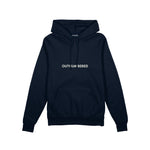 Outnumbered Oversize Hoodie — Lacivert — ön görünüm