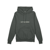 Outnumbered Oversize Hoodie — Antrasit — ön görünüm