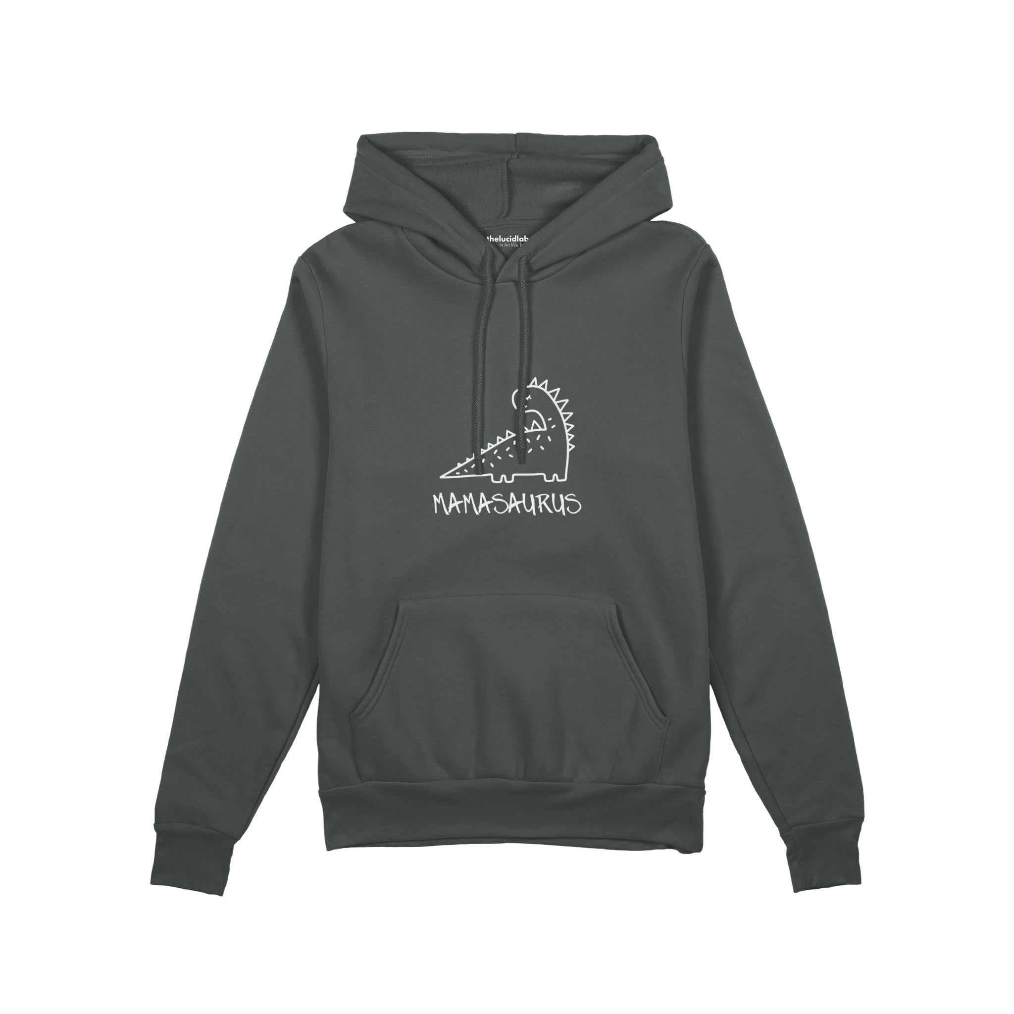 Mamasaurus Oversize Hoodie — Antrasit — ön görünüm